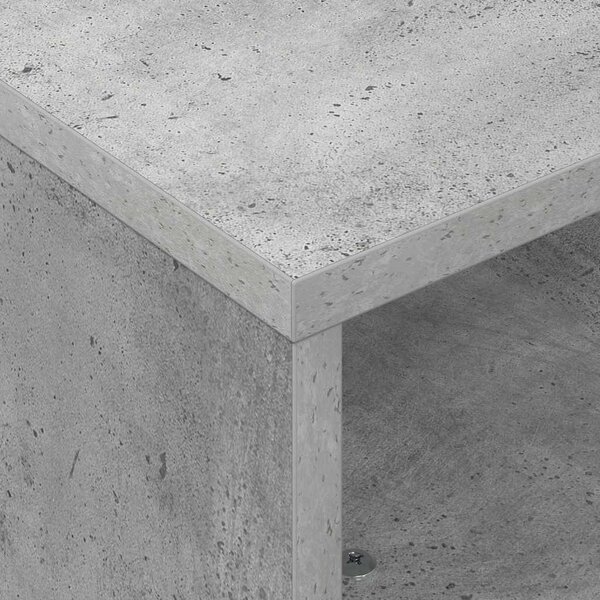 Gördülékeny oldalasztal Beton Szürke 50 x 50 x 30 cm Faanyag
