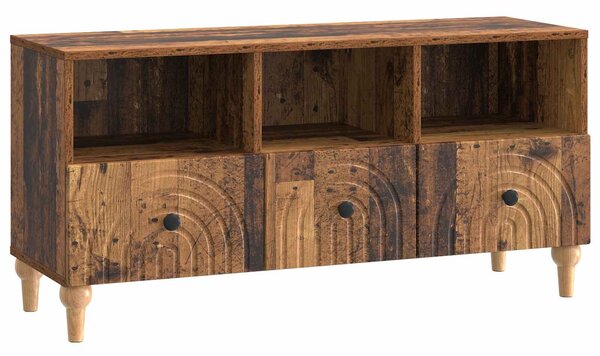 VidaXL TV szekrény Öreg fa 102 x 34,5 x 50 cm Mérnöki fa