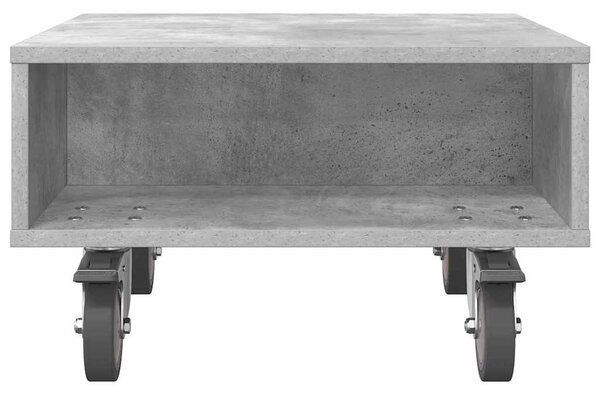 Gördülékeny oldalasztal Beton Szürke 50 x 50 x 30 cm Faanyag