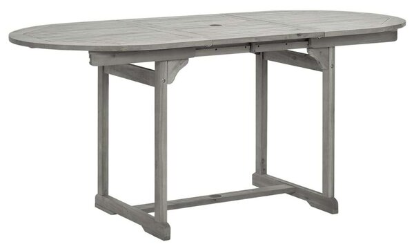 VidaXL tömör akácfa kerti étkezőasztal (120-170) x 80 x 75 cm
