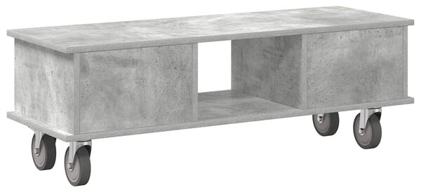 TV állvány Beton Szürke 100 x 35 x 35 cm Faanyag