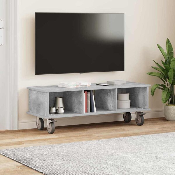 TV állvány Beton Szürke 100 x 35 x 35 cm Faanyag