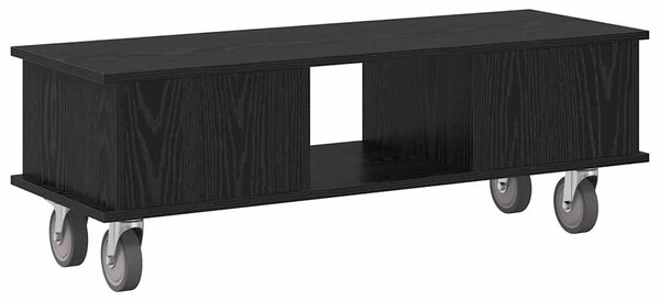 TV állvány Fekete tölgy 100 x 35 x 35 cm Faanyag