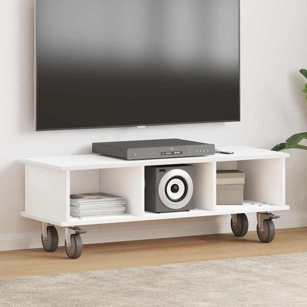 TV állvány Fehér 100 x 35 x 35 cm Faanyag
