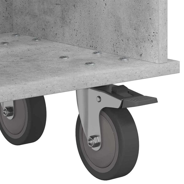 TV állvány Beton Szürke 100 x 35 x 35 cm Faanyag