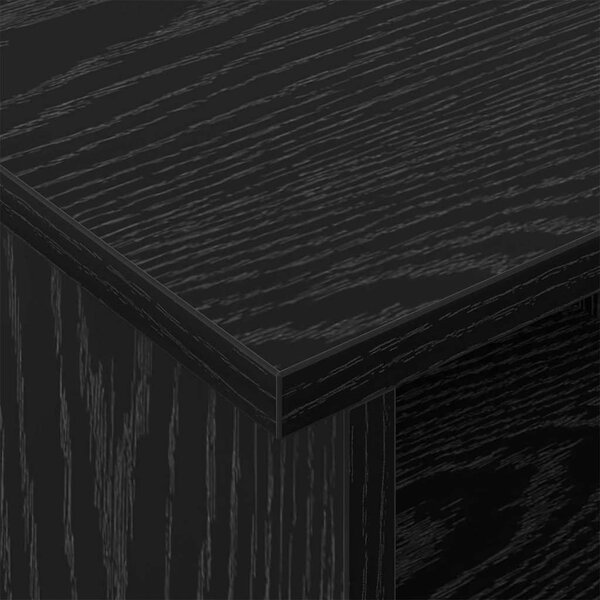 TV állvány Fekete tölgy 100 x 35 x 35 cm Faanyag