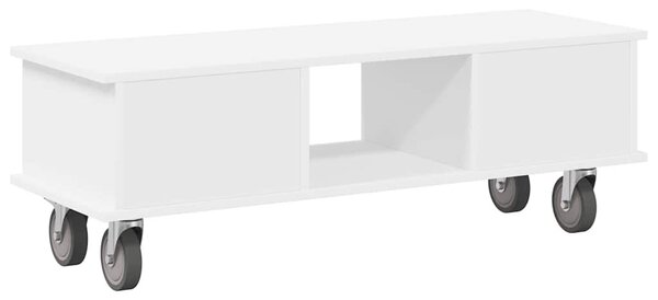 TV állvány Fehér 100 x 35 x 35 cm Faanyag