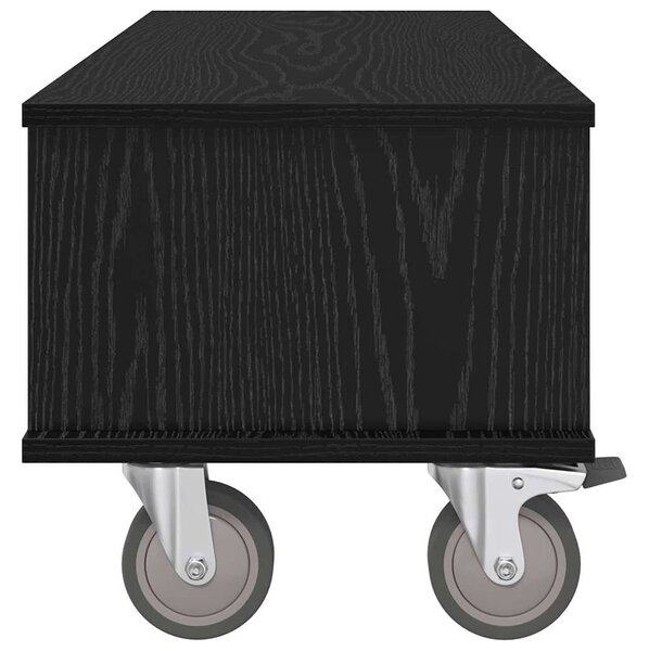 TV állvány Fekete tölgy 100 x 35 x 35 cm Faanyag