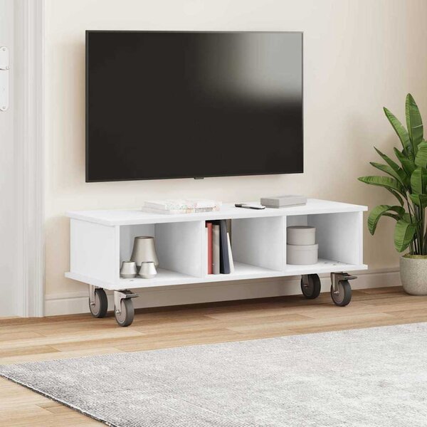 TV állvány Fehér 100 x 35 x 35 cm Faanyag