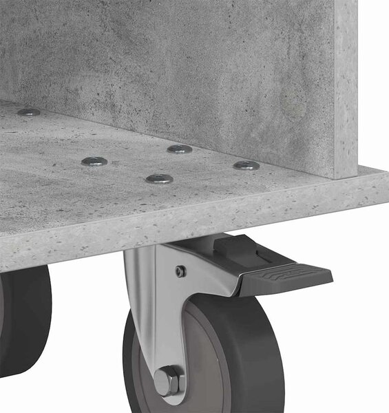 TV állvány Beton Szürke 68,5 x 35 x 35 cm Faanyag