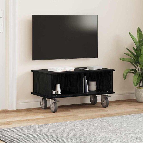 TV állvány Fekete tölgy 68,5 x 35 x 35 cm Faanyag