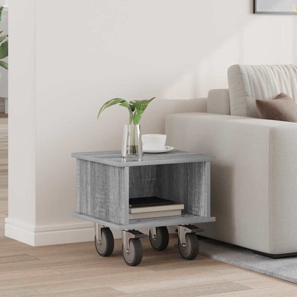 TV állvány 37 x 35 x 35 cm Szürke Sonoma Szerelt Fa