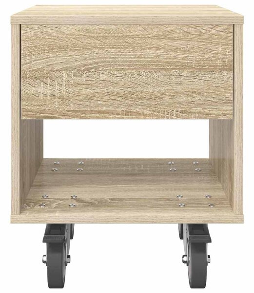 Éjjeli asztal 2 pcs Sonoma tölgy 40,5 x 40 x 48 cm Faanyag