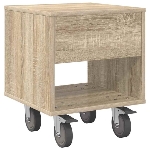 Éjjeli asztal 2 pcs Sonoma tölgy 40,5 x 40 x 48 cm Faanyag