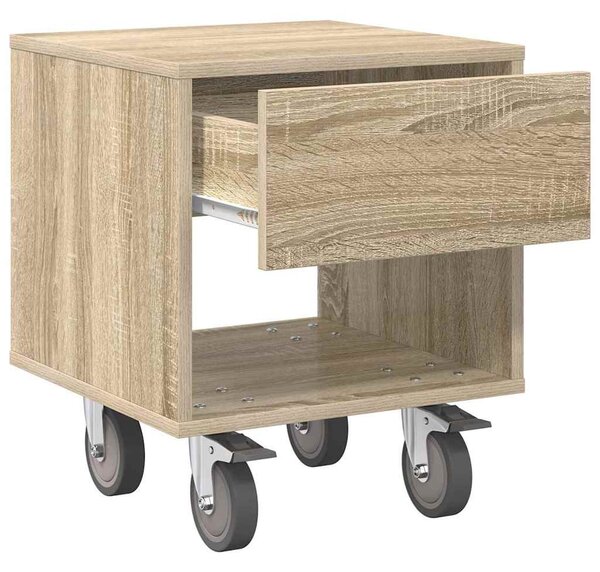 Éjjeli asztal 2 pcs Sonoma tölgy 40,5 x 40 x 48 cm Faanyag