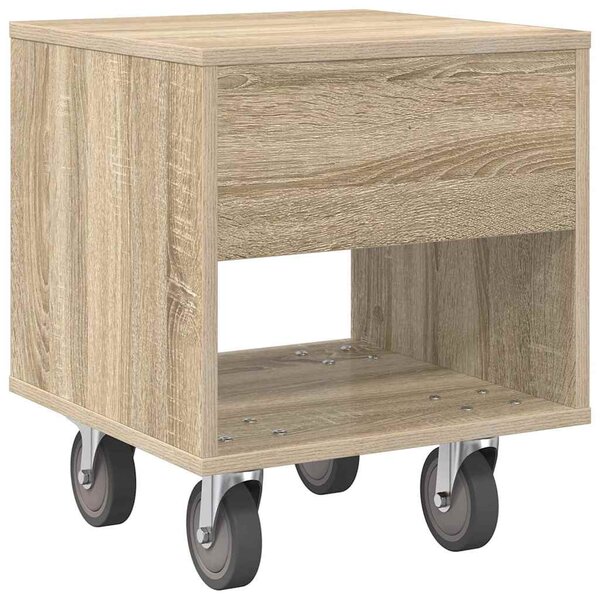 Éjjeli asztal 2 pcs Sonoma tölgy 40,5 x 40 x 48 cm Faanyag