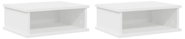 Éjjeli asztal 2 db Fehér 40 x 31 x 15 cm Szerelt Fa