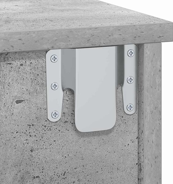 Éjjeli asztal Beton Szürke 40 x 31 x 15 cm Faanyag