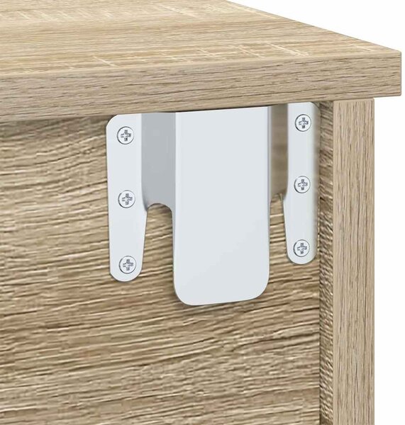 Éjjeli asztal 2 pcs Sonoma tölgy 40 x 31 x 15 cm Faanyag