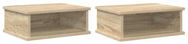 Éjjeli asztal 2 pcs Sonoma tölgy 40 x 31 x 15 cm Faanyag