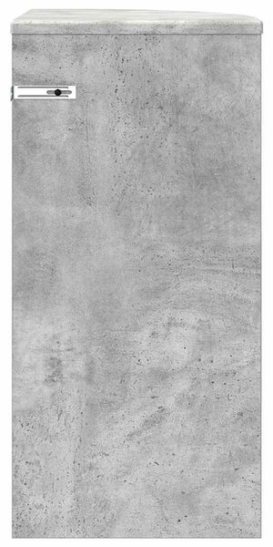 Végasztal Beton Szürke 29,6 x 29,6 x 60 cm Szerelt Fa