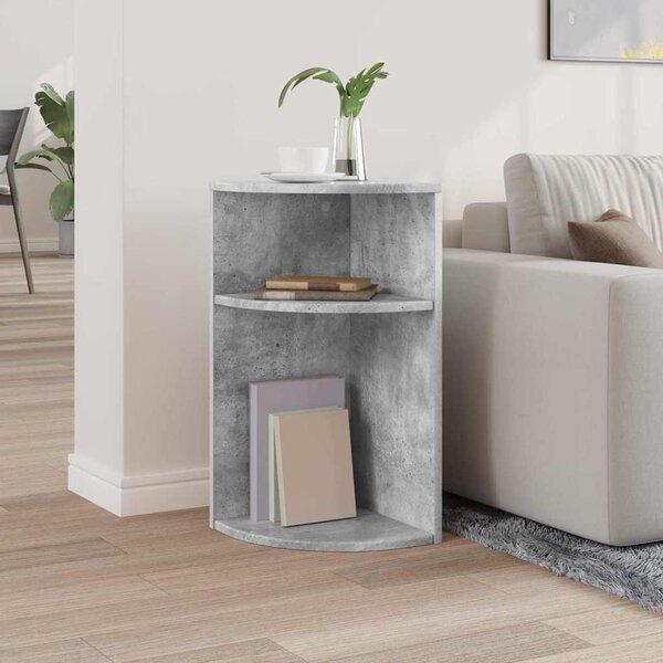 Végasztal Beton Szürke 29,6 x 29,6 x 60 cm Szerelt Fa