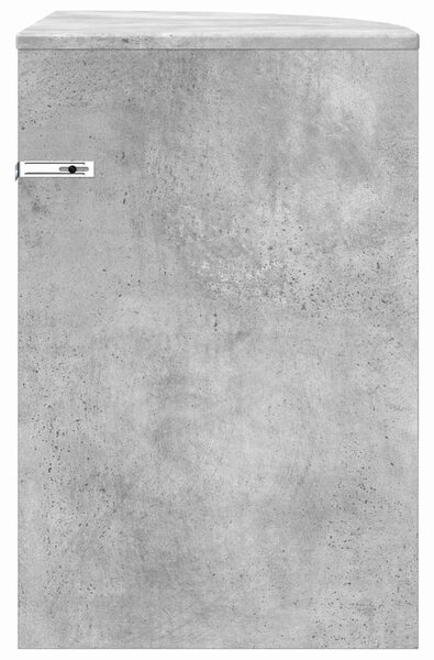 Végasztal Beton Szürke 39,7 x 39,7 x 60 cm Szerelt Fa