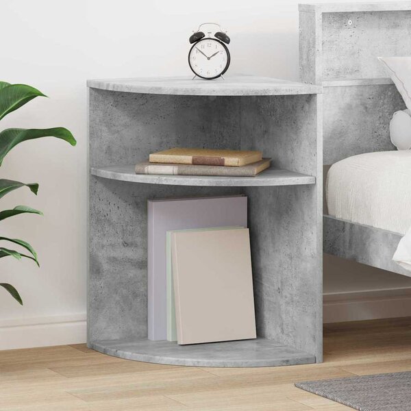 Végasztal Beton Szürke 39,7 x 39,7 x 60 cm Szerelt Fa