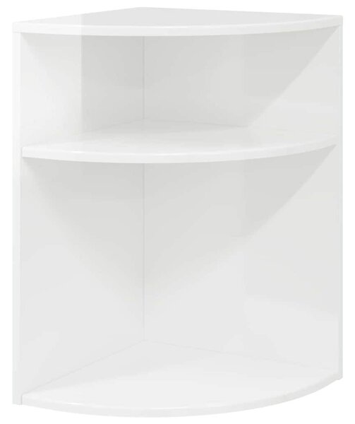 Végasztal Magas Fényű Fehér 39,7 x 39,7 x 60 cm Faanyag