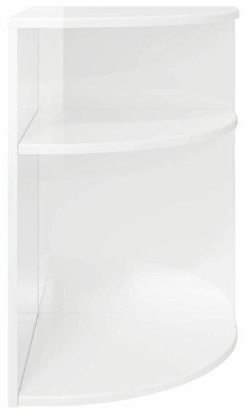 Végasztal Magas Fényű Fehér 39,7 x 39,7 x 60 cm Faanyag