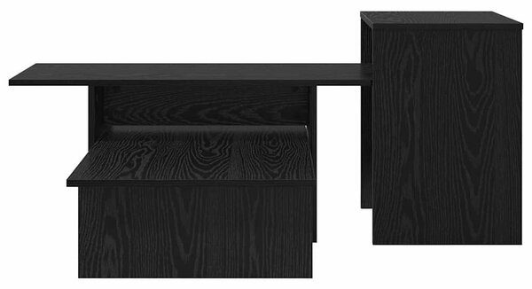 Konzolasztal Fekete tölgy 91,5 x 35 x 38,5 cm Faanyag