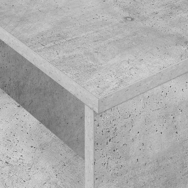 Konzolasztal Beton Szürke 91,5 x 35 x 38,5 cm Faanyag