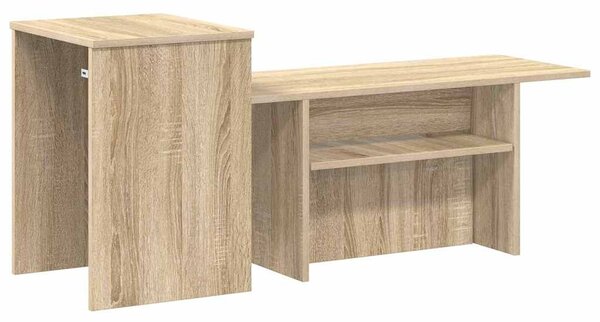 Konzolasztal Sonoma tölgy 91,5 x 35 x 38,5 cm Faanyag