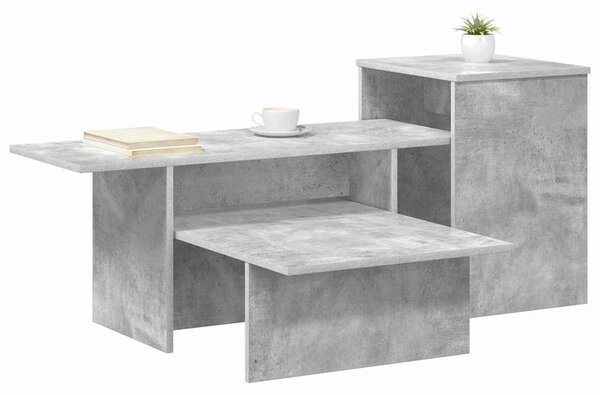 Konzolasztal Beton Szürke 91,5 x 35 x 38,5 cm Faanyag