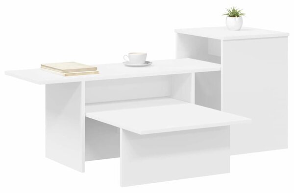 Konzolasztal Fehér 91,5 x 35 x 38,5 cm Faanyag