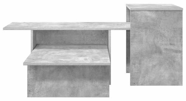 Konzolasztal Beton Szürke 91,5 x 35 x 38,5 cm Faanyag