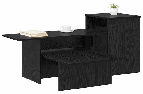 Konzolasztal Fekete tölgy 91,5 x 35 x 38,5 cm Faanyag