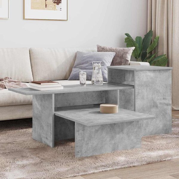 Konzolasztal Beton Szürke 91,5 x 35 x 38,5 cm Faanyag