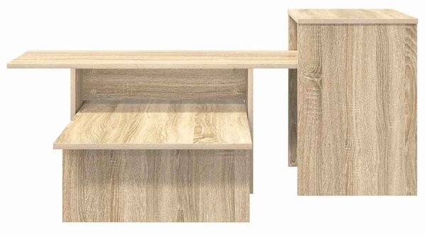 Konzolasztal Sonoma tölgy 91,5 x 35 x 38,5 cm Faanyag