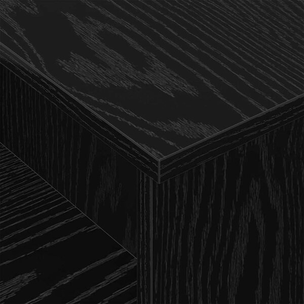 Konzolasztal Fekete tölgy 91,5 x 35 x 38,5 cm Faanyag