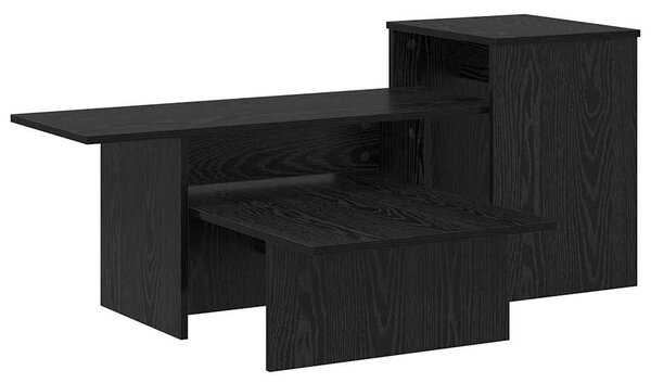 Konzolasztal Fekete tölgy 91,5 x 35 x 38,5 cm Faanyag