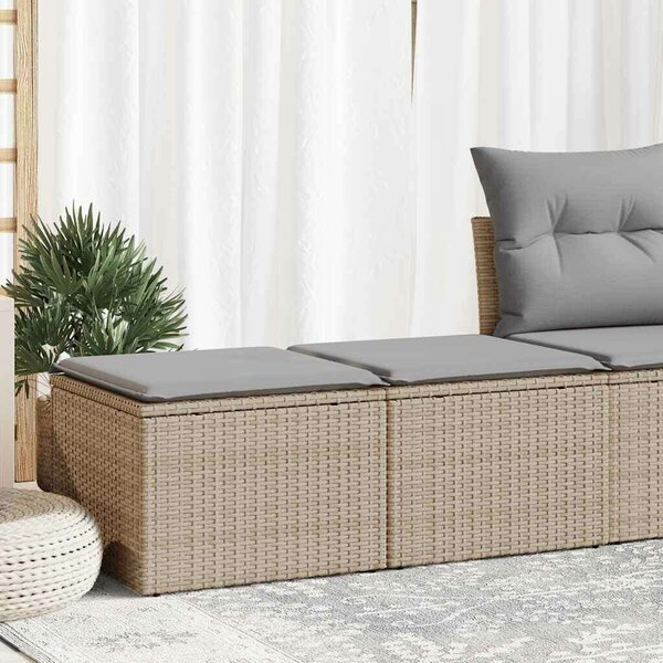 VidaXL Polyrattan Kerti Ülőgarnitúra - Bézs - 2 részes