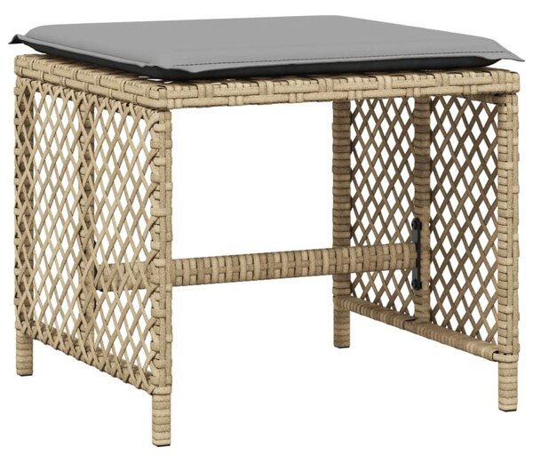Polyrattan Kerti Étkezőgarnitúra - 9 részes - Bézs