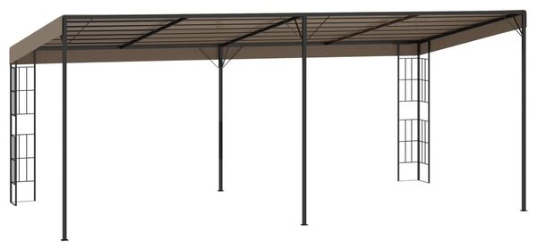 Tópszínű falra szerelhető szövetpavilon 6 x 3 m