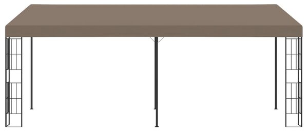 Tópszínű falra szerelhető szövetpavilon 6 x 3 m