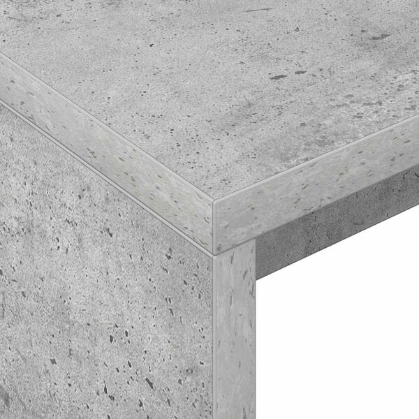 Asztal Beton Szürke 109 x 50 x 78 cm Faanyag