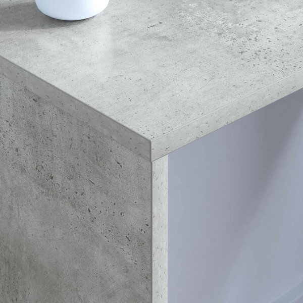 Falra szerelhető íróasztal Beton Szürke 80 x 45 x 30 cm Faanyag