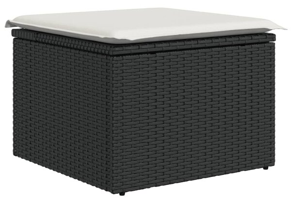 VidaXL 11 részes barna polyrattan kerti ülőgarnitúra párnákkal