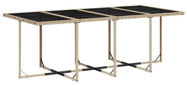 VidaXL Polyrattan Kerti Étkezőgarnitúra - 13 részes - Bézs