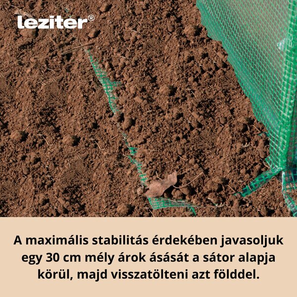Fóliasátor 200x300x600 cm erősített vázzal+fólia